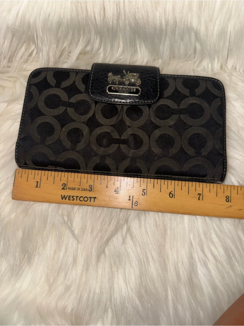 Coach Black Signature Wallet
